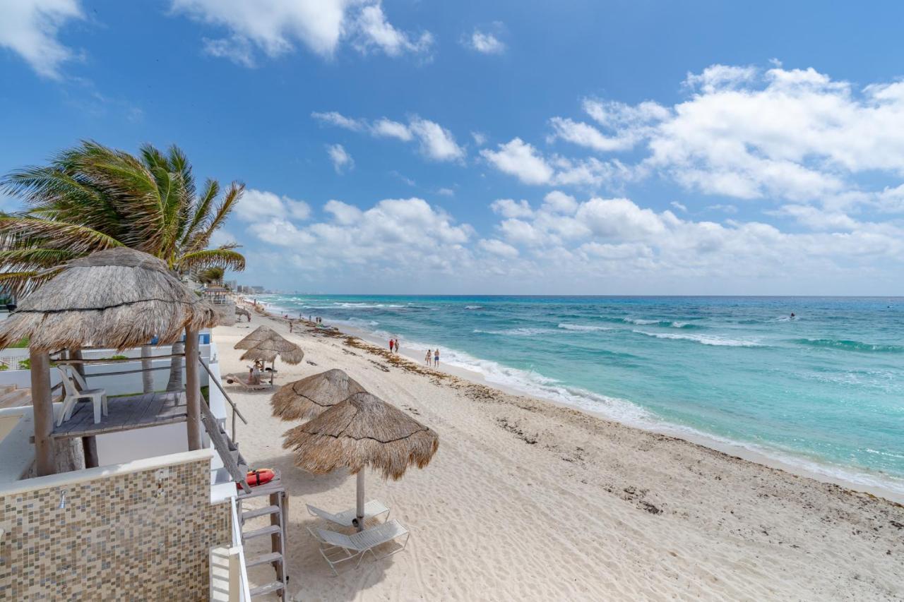 Ocean View Three Bedroom, Three Story Penthouse By The Beach Cancún Kültér fotó